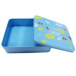 Customized CMYK Printing Empty Tin Cans Rectangular Large Mooncake Tin Box