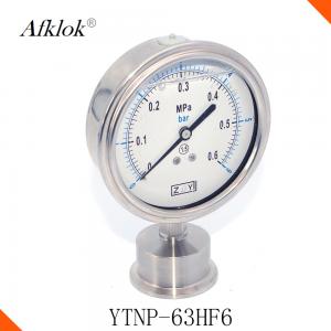 China 63mm Gas Pressure Test Gauge Oil Filled BXGN With Diaphragm Vibration - Proof on sale