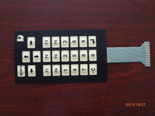 Multi Touch Push Button Led Membrane Switch Keypad With Backlight