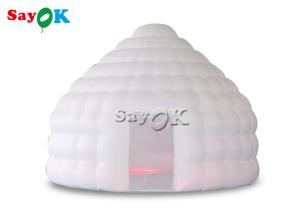 China Inflatable Igloo Tent 4m 13ft Led Lighting Igloo Inflatable Dome Yurt Tent For Outdoor Camping on sale