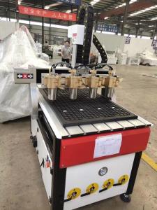 6090 3 Axis Wood CNC Router Machine 50HZ With 4 Spindle Head CE