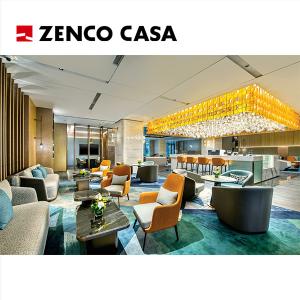 China Five-Star Hotel Lobby Furniture Set Customization Project Including Double Sofa And Combination Coffee Table on sale