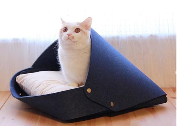 Quality Simple Design Open Type Felt Pet Cave 50*48*33 Cm For Cat Sleeping for sale