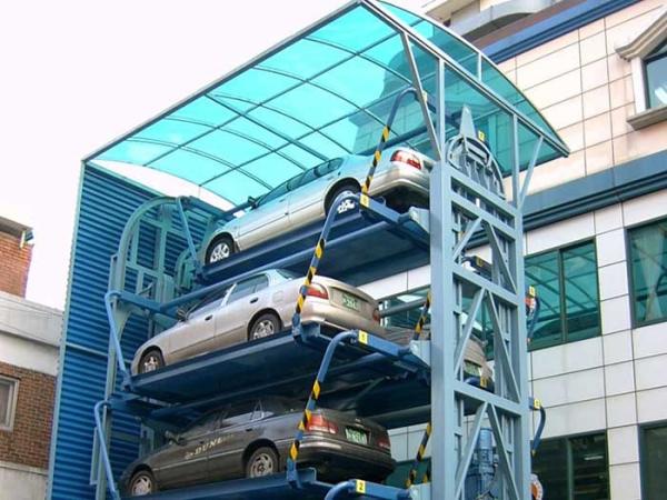 Quality 2000kg Vertical Rotary Parking System 7 Floor 8 Cars SUVs for sale