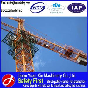 China Cheap tower crane 8t load QTZ80-6010 model tower crane on sale