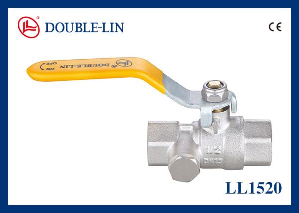 Quality Female X Female Long Threads 1/2" Lever Handle Ball Valve for sale