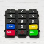 Secondary Injection Molded Silicone Keyboard For POS Terminal