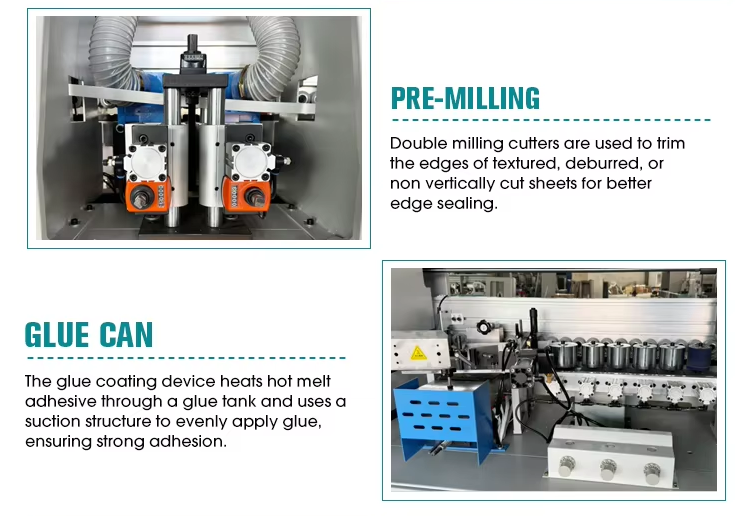 High Speed Automatic Edge Banding Machine With Pre Milling