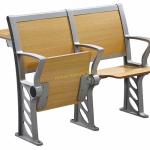 Simple Style Wood Seating Chair And Desk Set For Lecture Hall / Classroom