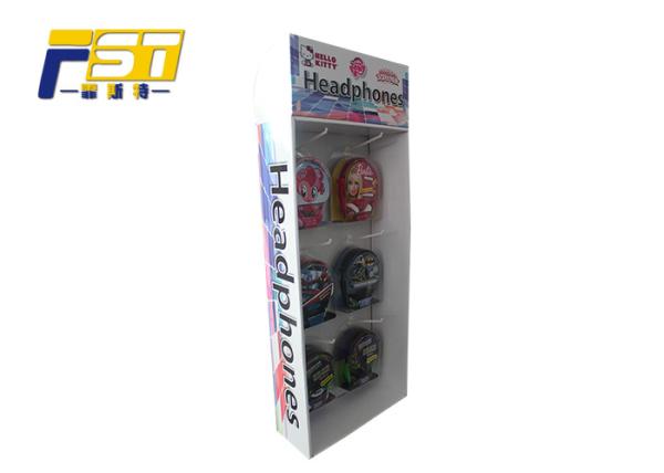 Quality Waterproof Foldable Side Wing Display , Custom Cardboard Display Stands With 3 Layers for sale