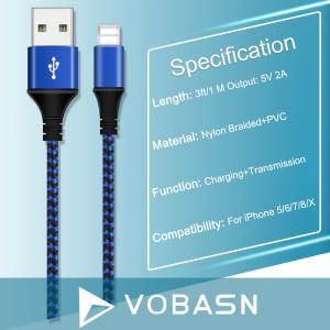 Buy cheap Transmission Fast Charging Data Cable For 8 Pin Devices Blue Dual Color product