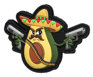 Avocado Silicone PVC Patches Waterproof Custom Rubber Patches For Garment