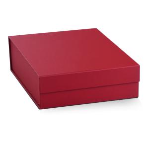 China Folding Red Cardboard Rigid Gift Box Handmake CMYK/PMS Printing on sale