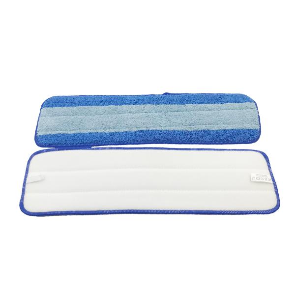18" Blue Microfiber Sponge Inner Household Wet Mop Pad