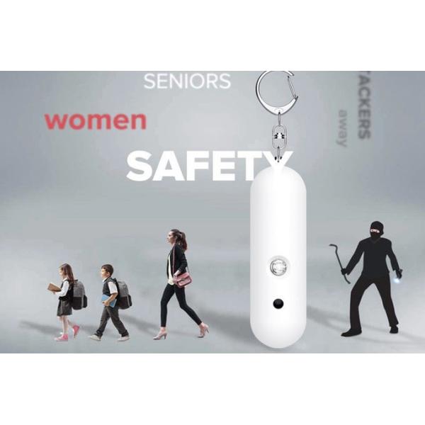 AAA Battery Personal Alarm Keychain 140db Double Speaker BSCI