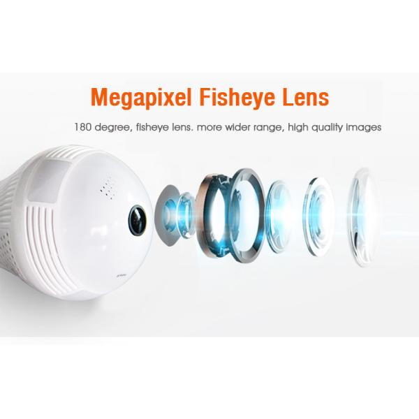 960P WiFi Full HD IP Camera Fisheye 360 ° Easy Setup Support Motion Detection