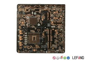 Four Layers OSP Black PCB Board  , Main PCB Board  For Security Monitor Device