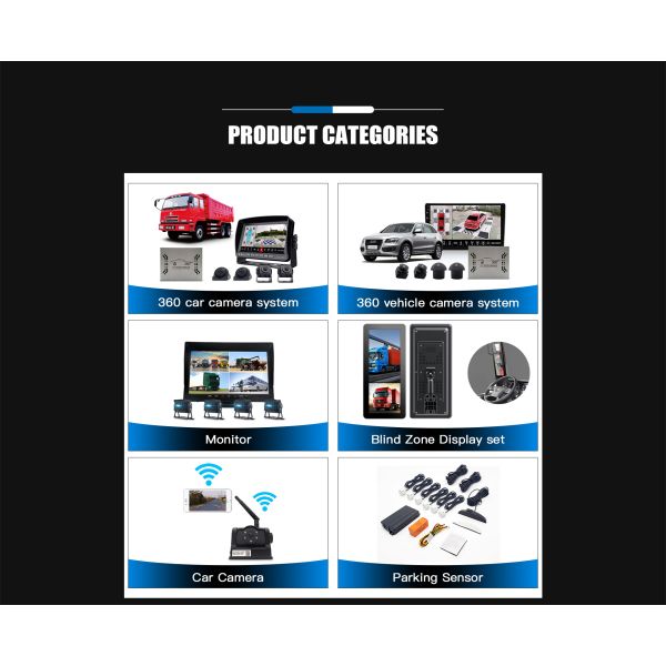 Front View Wireless Reversing Camera for Vehicles Data Recorder USB Interface Universal Compatibility