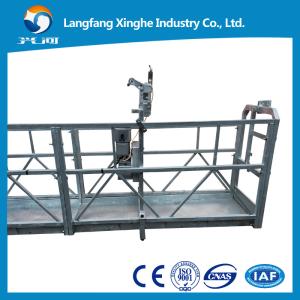 China zlp630 high rise working gondola , inside chimney platform , sky climber cradle manufacturer , construction scaffolding on sale