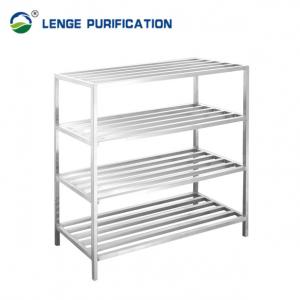 China 1200 × 500 × 1800mm Stainless Steel Shoe Storage Rack Four Layer Storage Rack on sale
