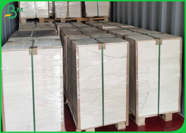 C1S Grey Chipboard Coated White Back Gray 400gsm Customzied Size In Sheets
