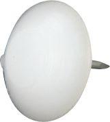 Quality 26mm Table Leg Glides , Plastic Furniture Glides White Color Embryonic Form for sale