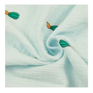 Reusable Washable Printed Muslin Fabric Soft Fabric Reactive Printed Sewing Material