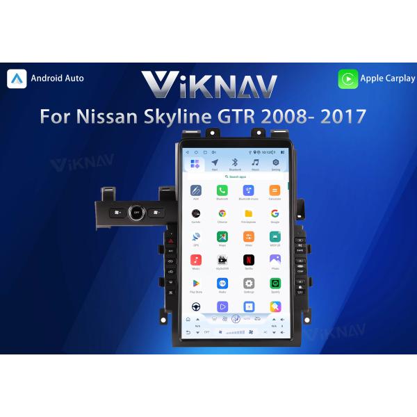 VIKNAV 13.6" Car Radio For Nissan Skyline GTR 2008- 2017 HD Touch Screen Android Head Unit