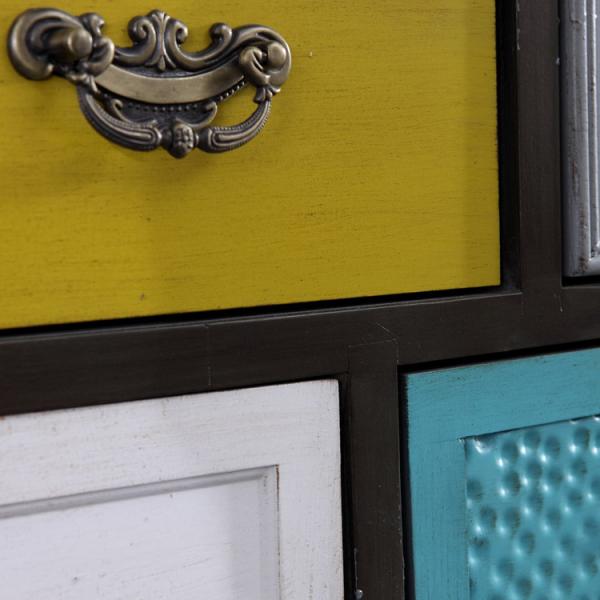 MDF Board 108cm Height European Retro Drinks Storage Living Room Cabinet