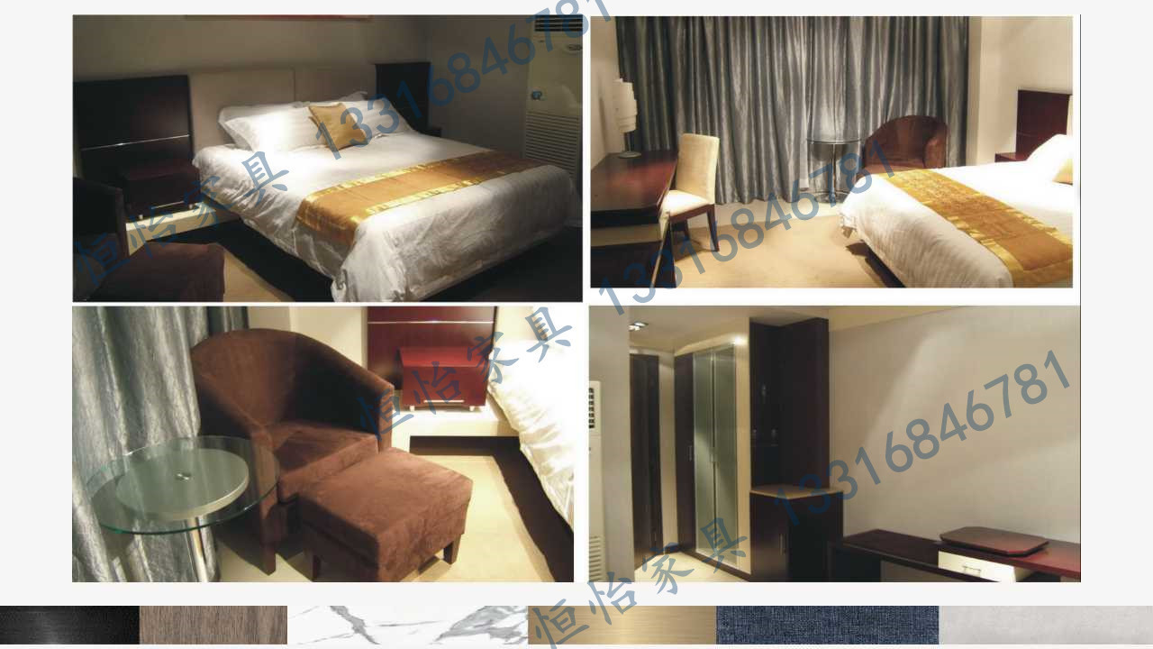 Modern American style Design Bedroom furniture set by Leather upholstered headboard bed made China RIGHTHOME factory
