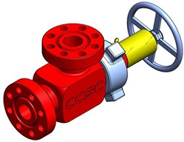 Adjustable Needle Choke Valve , Thread Connected Positive Choke Valve