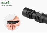 Zoom Function Micro Usb Rechargeable Flashlight With CREE XML T6