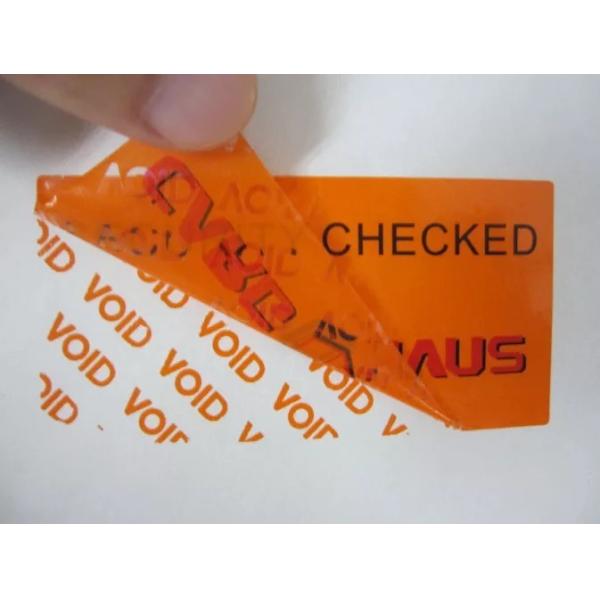 Environmentally Friendly Void Self Adhesive Security Labels Dot Matrix Hologram