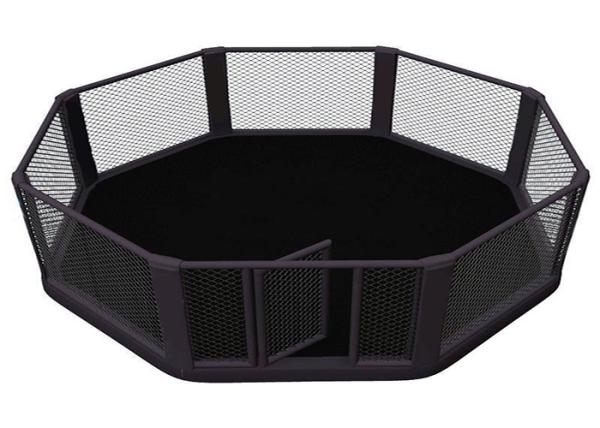Quality Black Color Octagon Mma Ring Steel Material Mma Floor Cage With ISO9001 for sale