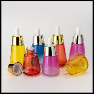 China Conical Glass Dropper Cosmetic Bottles Jars Dispensier Container Essential Oil Packing on sale