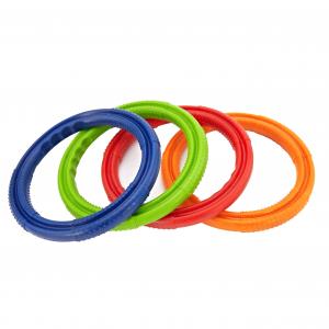 China Eco - Friendly Dog Chew Toys , Portable Puller Rings For Dogs TPE Material on sale