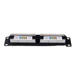 12 Port Cat 6 UTP Patch Panel for Network Server Rack Cabinet Compact and Space