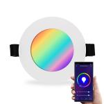 Triac Dimmable RGBW LED Downlight With High Efficiency, High CRI, Smart Control