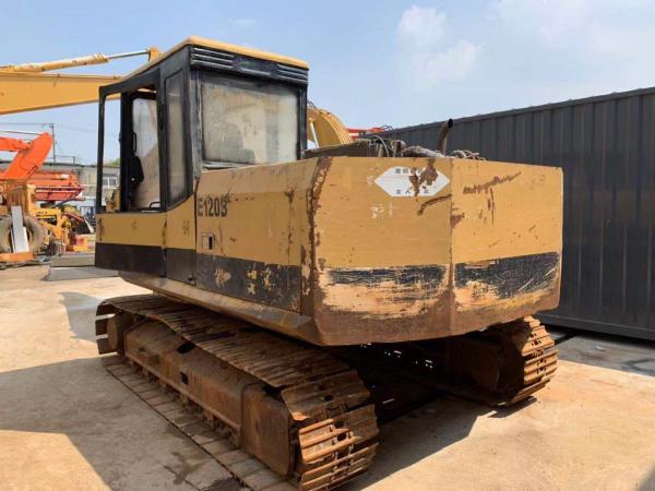 Quality 0.5m³ Bucket Cat Mining Excavator 12t Medium Size E120B Excavator 2003 Year for sale