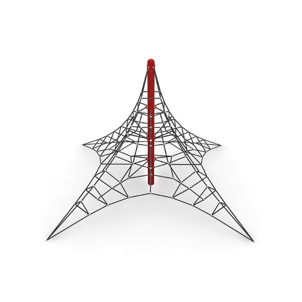 Quality Pyramids Triangle Playground Climbing Net Lunar Shape For Kids for sale