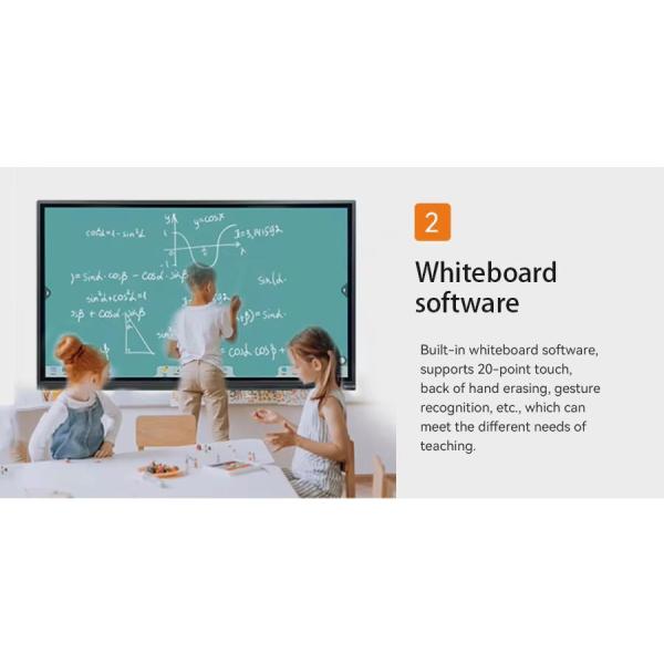 350cd/m2 Brightness Touch Screen Presentation Board 3840x 2160 4K Resolution and Smart Display Panels 1
