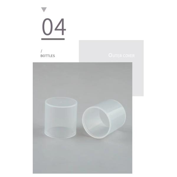 Light Luxury 50ml 80ml Replaceable Rotate Cosmetic Airless Pump Bottle For Cream And Skincare