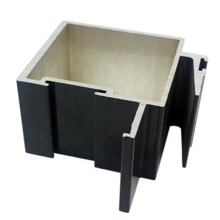 6063 T5 Rectangle Powder Coated Aluminum Profile Smooth And Subtle Edges