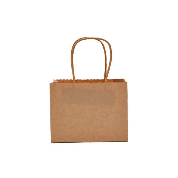 Quality 80gsm Kraft Paper Tote Bag With Twist Handles Food Packing for sale
