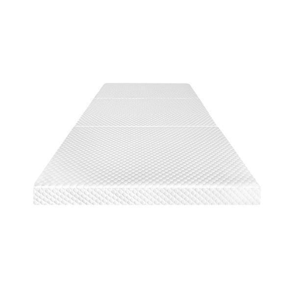 Quality Knitted Fabric Tri Fold Memory Foam Topper With Waterproof Lining for sale