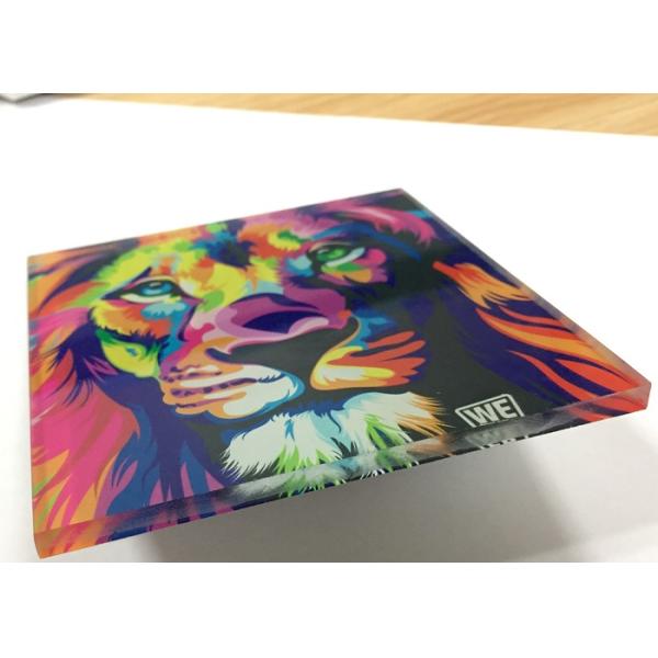 High Resolution Wide Format Flatbed Printer 2 Head For USB Glass
