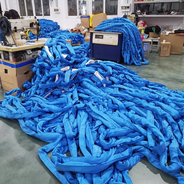 Brown Polyester Round Sling Heavy Duty Vertical 54000 LBS