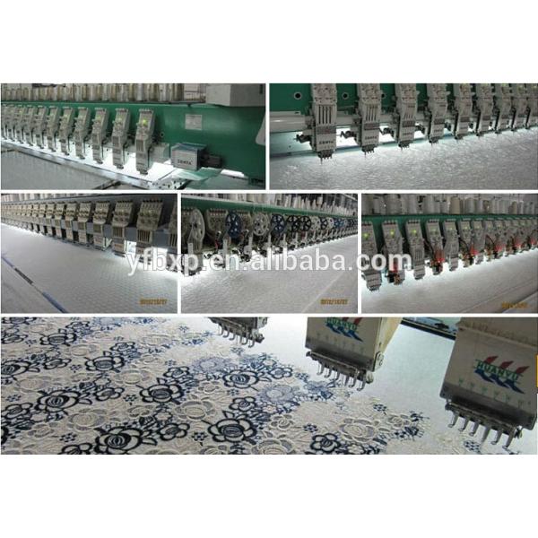 100 Polyester top fashion design floral flower african lace fabrics multicolour for dress