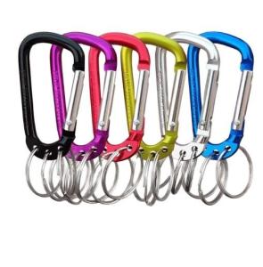 China Multifunction Keychain Clip Hook Spring Snap Hook Rings For Outdoor Carab on sale