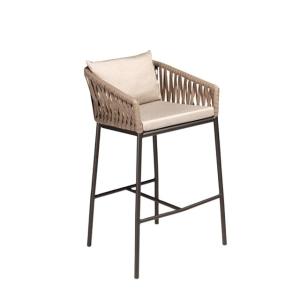 98cm Height 52cm Depth Wicker Breakfast Bar Stools UV Resistant